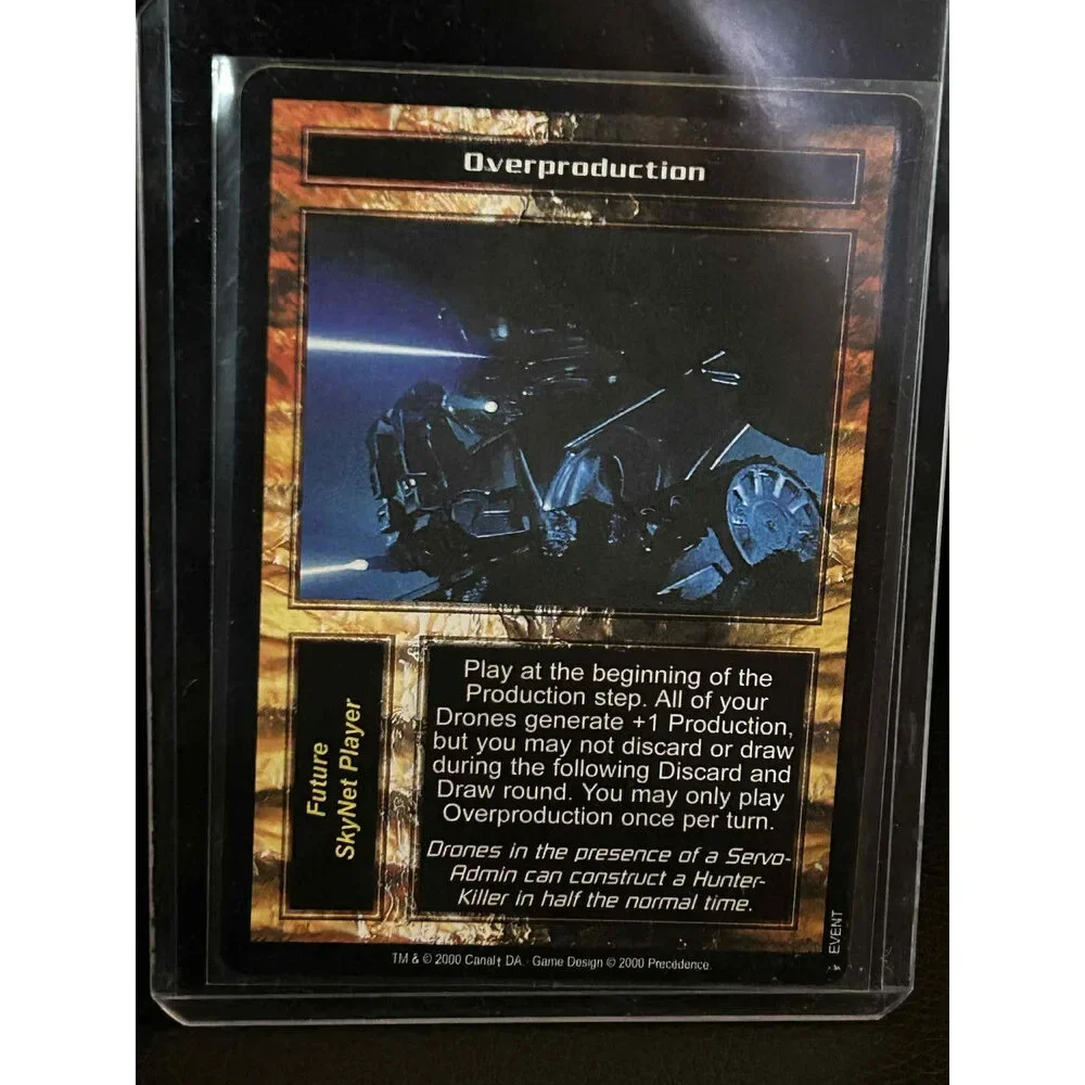 Overproduction Base Set Terminator Light Play Trading Card
